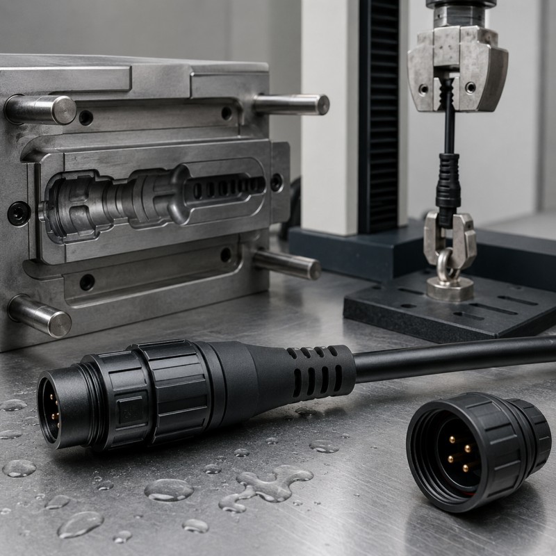 Why Do Silicone Overmolded Cable Strain Reliefs Fail Pull and Bend Tests?