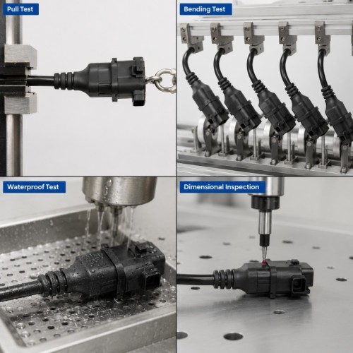 Custom LSR Overmolded Cable Strain Relief for Automotive Wire Harness