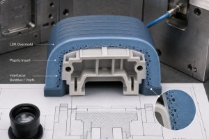 Why Do Bubbles and Voids Form Around Inserts During LSR Overmolding?