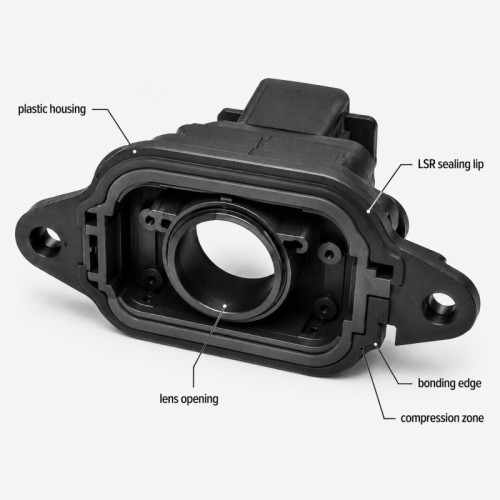 Custom LSR Overmolded Automotive Camera Module Housing Seal