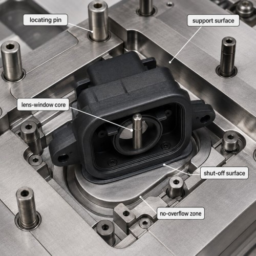 Custom LSR Overmolded Automotive Camera Module Housing Seal
