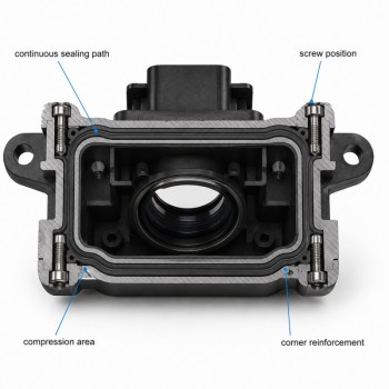 Custom LSR Overmolded Automotive Camera Module Housing Seal