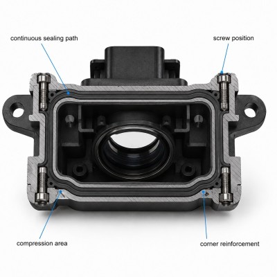 Custom LSR Overmolded Automotive Camera Module Housing Seal
