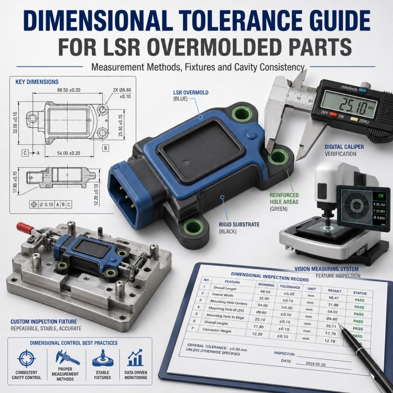 How Should Dimensional Tolerances Be Defined for Flexible LSR Overmolded Parts?