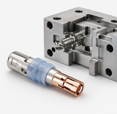 Custom LSR Overmolded EV Charging Inlet Terminal Seal