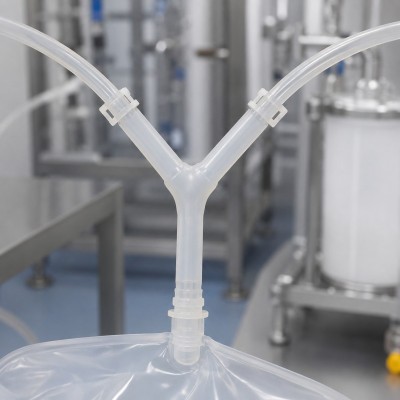Custom LSR Overmolded Silicone Tubing Y-Connector