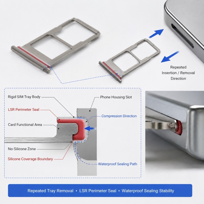 Why Do LSR Overmolded SIM Card Tray Seals Leak After Repeated Tray Removal?