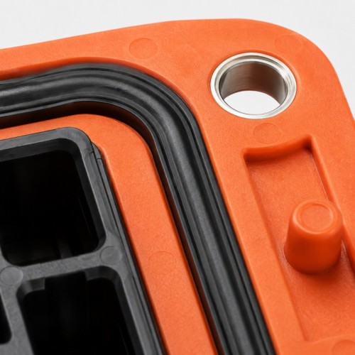 Custom Automotive Connector Peripheral Seal | LSR Overmolded Housing Gasket Manufacturer