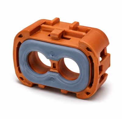 Custom Automotive Connector Interface Seal | LSR Overmolded Face Seal