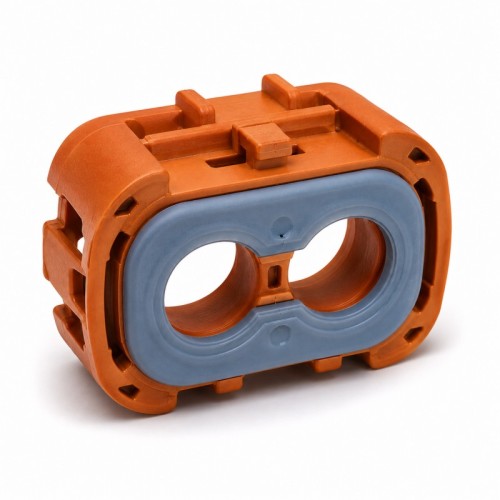 Custom Automotive Connector Interface Seal | LSR Overmolded Face Seal