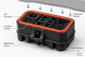 Why Do LSR Overmolded Connector Face Seals Leak When the Plastic Carrier Warps?