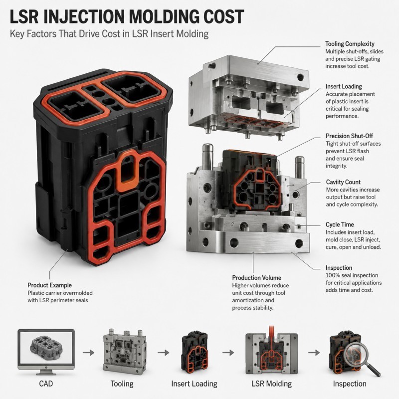LSR Injection Molding Cost: What Actually Drives Tooling and Part Price?