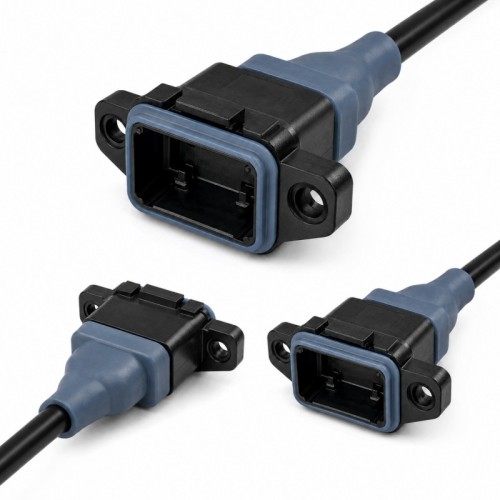 Custom LSR Overmolded Cable Strain Relief Seal | Waterproof Wire Harness Seal