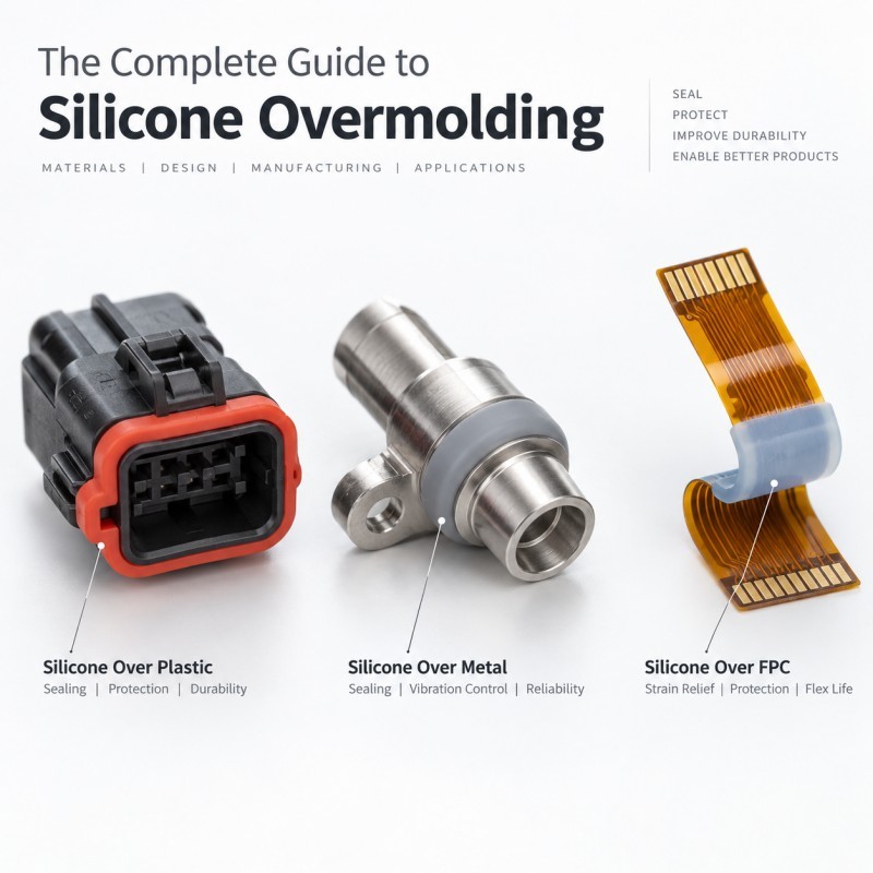 What Is Silicone Overmolding? A Complete Guide to LSR Over Plastic, Metal and FPC Applications