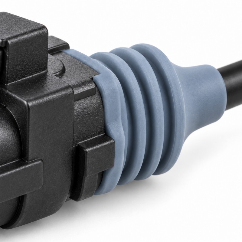 Silicone multi lip wire seal detail