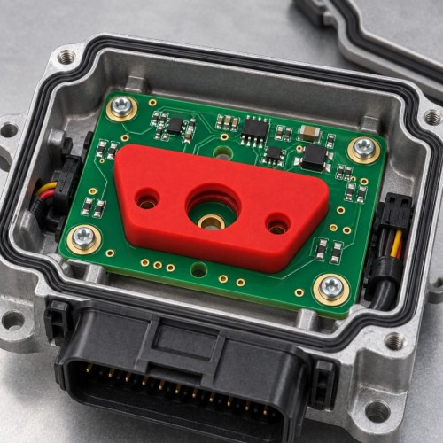 Custom LSR Overmolded PCB Silicone Waterproof Cover | Silicone Over FPC Electronic Protection Component