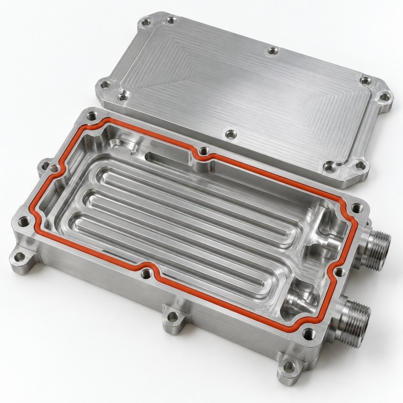 Cold plate silicone gasket installed in liquid cooling sealing groove