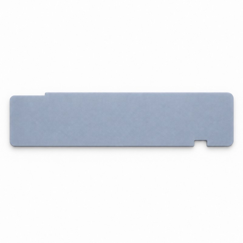 Top view of custom thermal silicone pad for 800G optical module