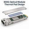 How Should Thermal Silicone Pads Be Designed for 800G and 1.6T Optical Modules?