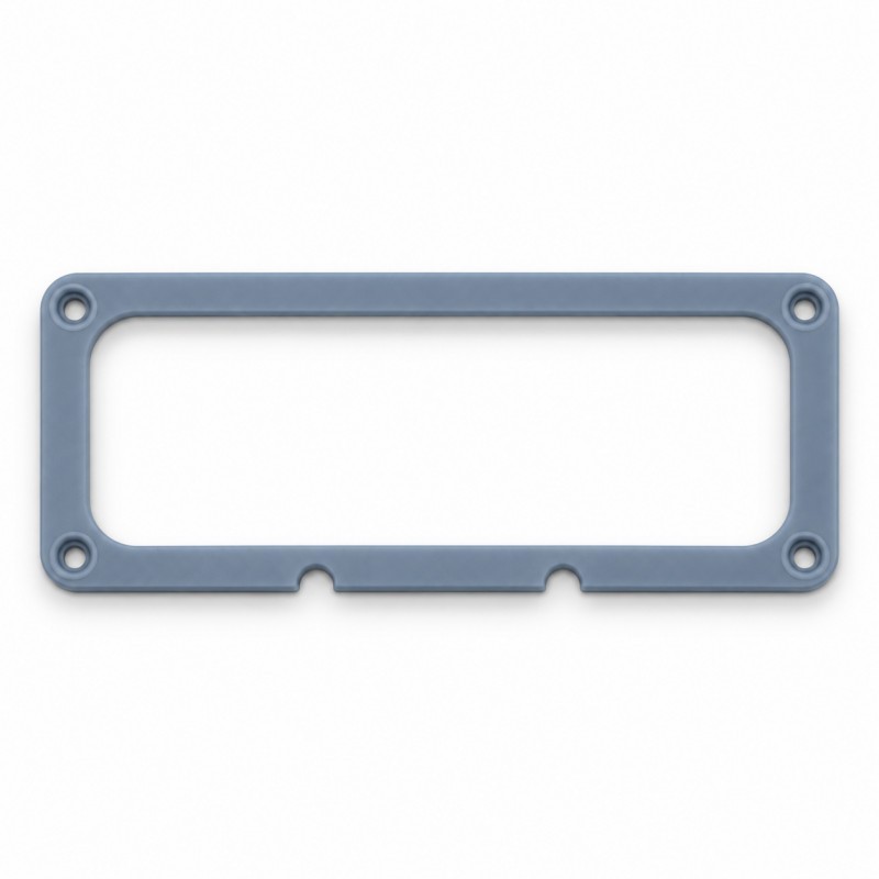 Top view of custom cold plate perimeter gasket