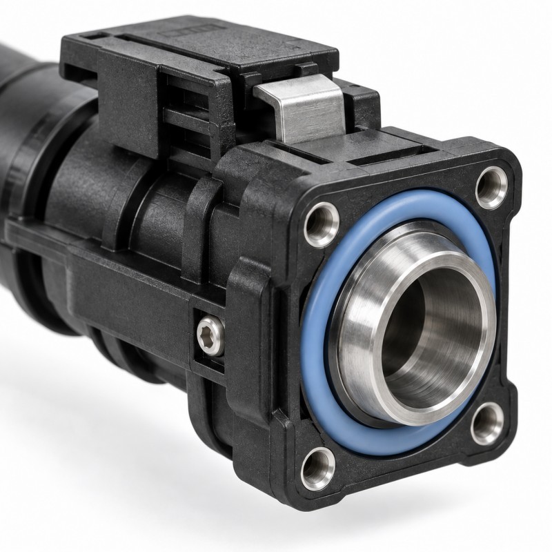 LSR overmolded silicone seal on liquid cooling connector carrier
