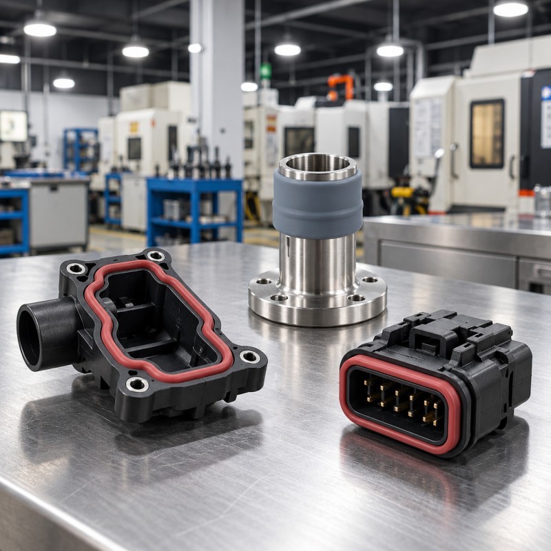 LSR overmolding plastic metal insert applications