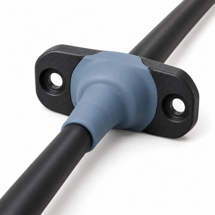 Custom LSR Overmolded Cable Feedthrough Seal | Liquid Cooling Systems