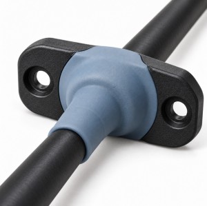 Custom LSR Overmolded Cable Feedthrough Seal | Liquid Cooling Systems