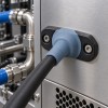 Custom LSR Overmolded Cable Feedthrough Seal | Liquid Cooling Systems