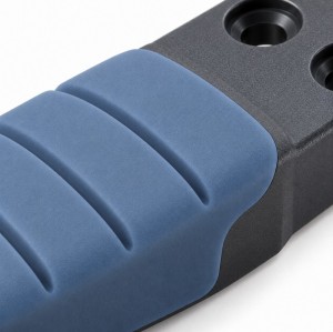 Custom Silicone Overmolded Robotic Gripper Finger Pad | Plastic Insert