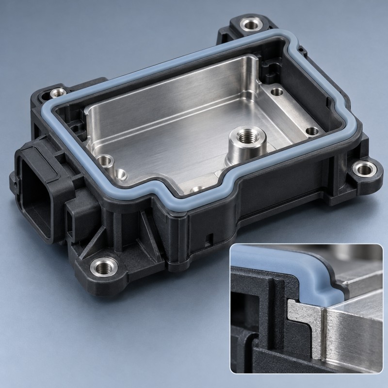 Can an LSR Seal Bridge a Plastic-to-Metal Joint Without Leaking?