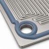 Custom LSR Overmolded Fuel Cell Bipolar Plate Seal | Metal Insert