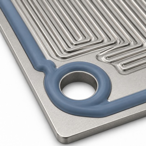 Custom LSR Overmolded Fuel Cell Bipolar Plate Seal | Metal Insert