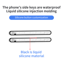 Custom Silicone Overmolded Phone Power Button - Waterproof Sealing, IP68 Protection Rating Supported