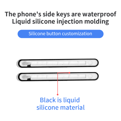 Custom Silicone Overmolded Phone Power Button - Waterproof Sealing, IP68 Protection Rating Supported