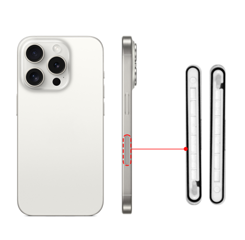 Custom Silicone Overmolded Phone Power Button - Waterproof Sealing, IP68 Protection Rating Supported