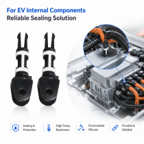 Custom LSR Overmolding Silicone Plastic Parts IP68 Seal for EV Internal Components OEM