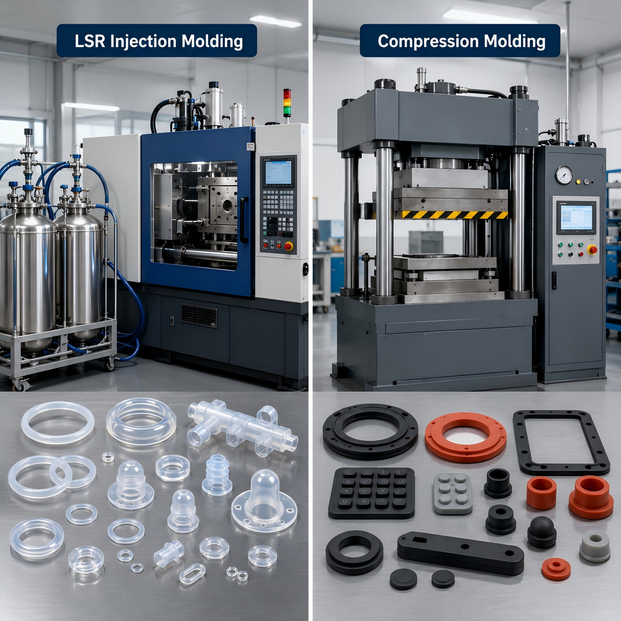 LSR vs Compression Molding: Which Silicone Molding Process Is Right for You?