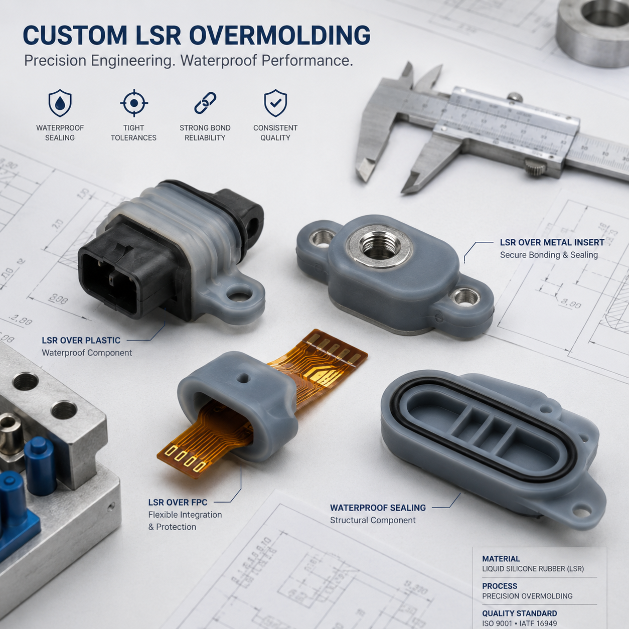 Silicone Overmolding Design Guide for Waterproof Components