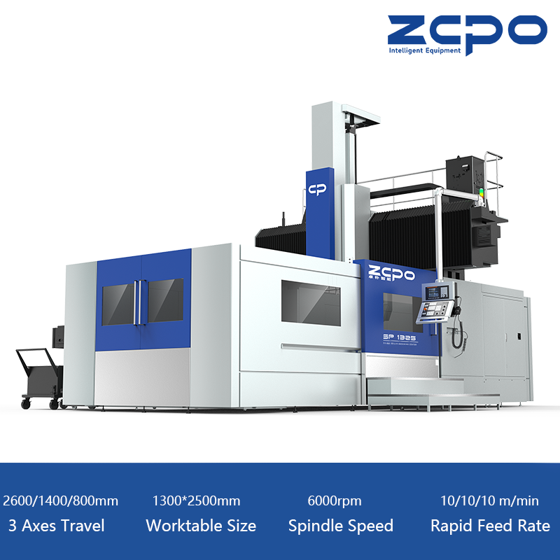 Double Column Machining Center|Belt Spindle T Type Ram SP1325
