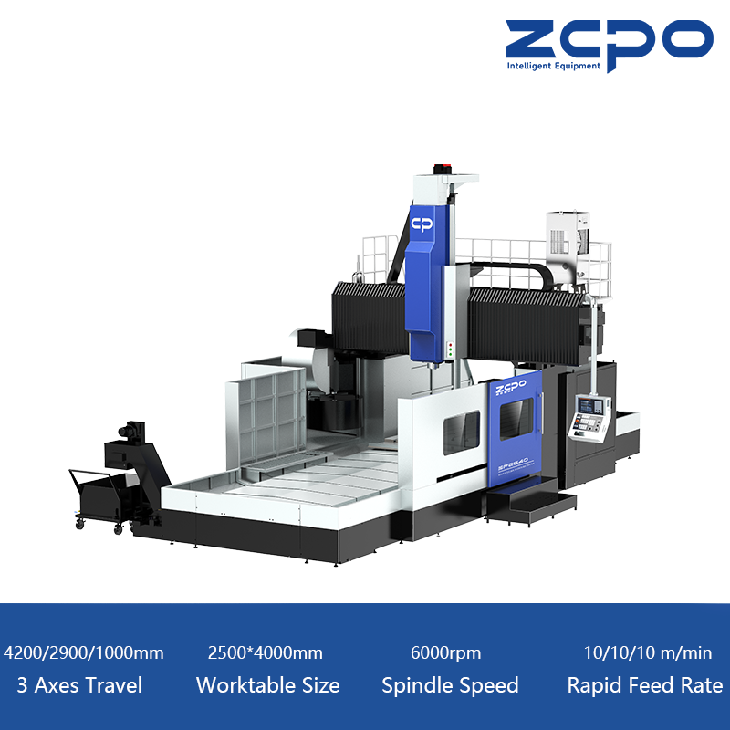 Double Column Machining Center|SP2540 Gear Head T Type Ram