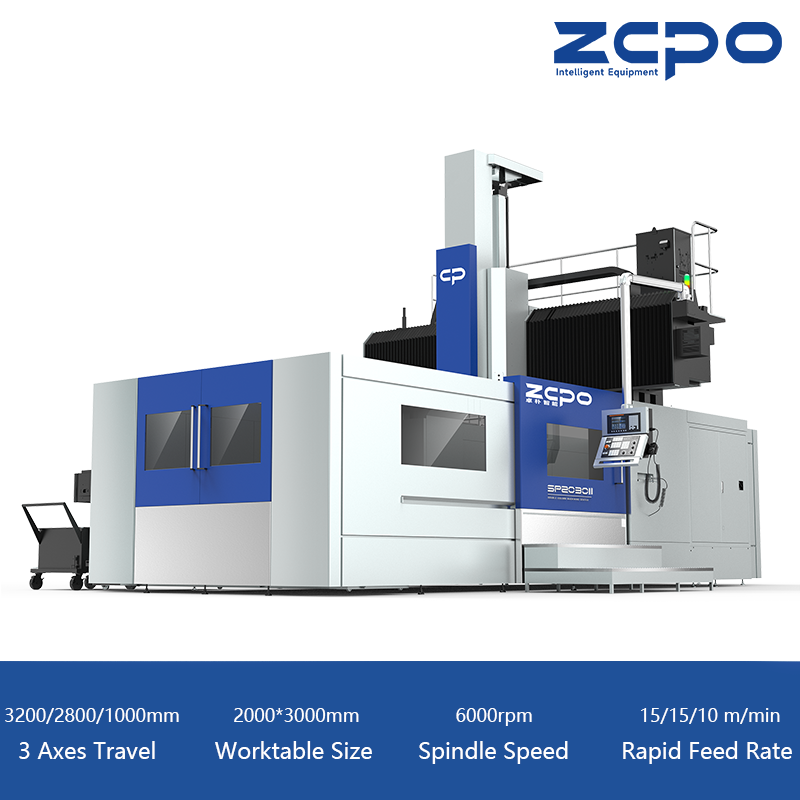 Upgraded T Type Ram Series Double Column Machining Center | ZOPO
