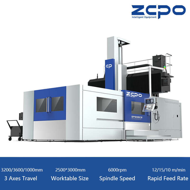 Upgraded T Type Ram Series Double Column Machining Center | ZOPO