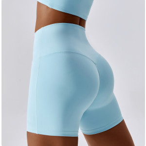 Quick-drying double-sided fabric tight butt lift running yoga shorts