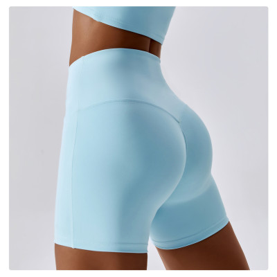 Quick-drying double-sided fabric tight butt lift running yoga shorts