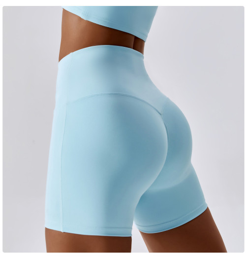 Quick-drying double-sided fabric tight butt lift running yoga shorts