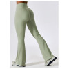Custom flare pants | High waist ribbed women flare pants for women