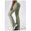Custom flare pants | High waist ribbed women flare pants for women