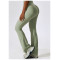 Custom flare pants | High waist ribbed women flare pants for women