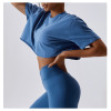 Custom gym t shirts | cotton and spandex light weight sports cropped T-shirts for women